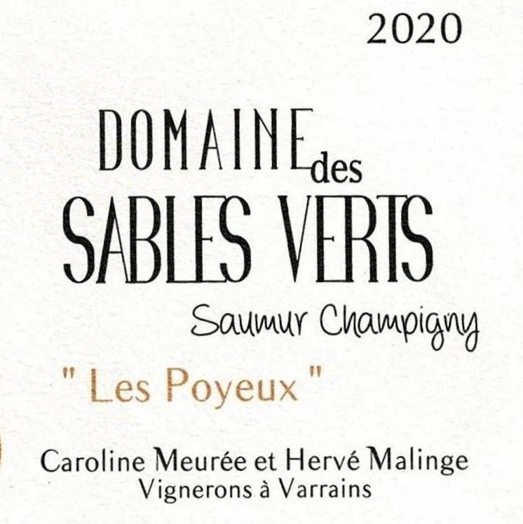 Poyeux 2020, Domaine des Sables Verts